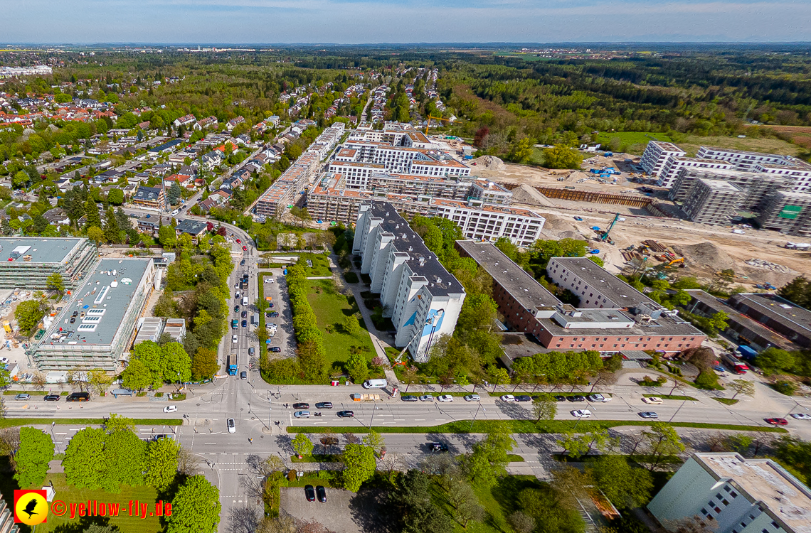 04.05.2023 - Luftbilder vom Alexisqaurtier und Pandion Verde in Neuperlach